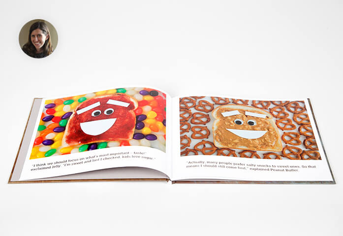 Ejemplo de campaña en Kickstarter del libro Peanut Butter or Jelly.