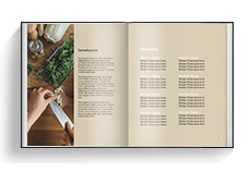 Plantilla para libros de cocina - Vertical: Chromatic